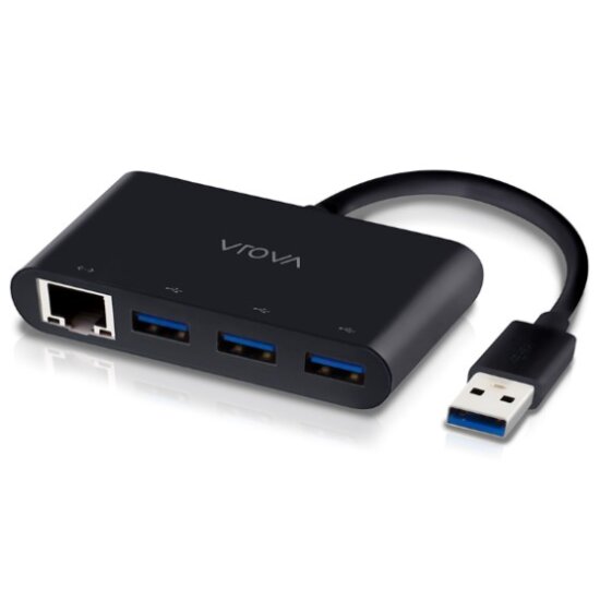 VROVA USB 3 0 SuperSpeed 3 Port HUB and Gigabit Et-preview.jpg